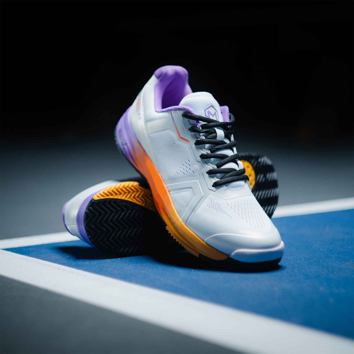 Friday x Montis Sunset pickleball shoe side profile