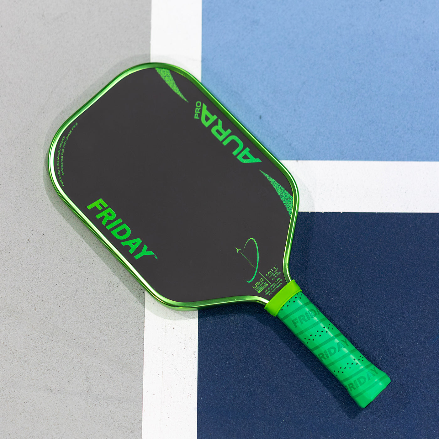 Friday Aura Pro | GEN 4 Power Pickleball Paddle Elongated Metallic