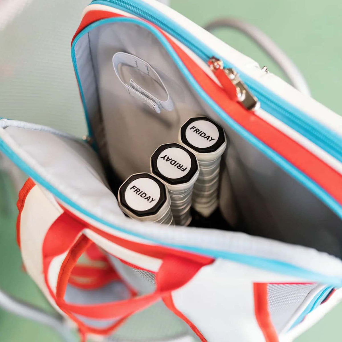 Friday pickleball equipment backpack front view