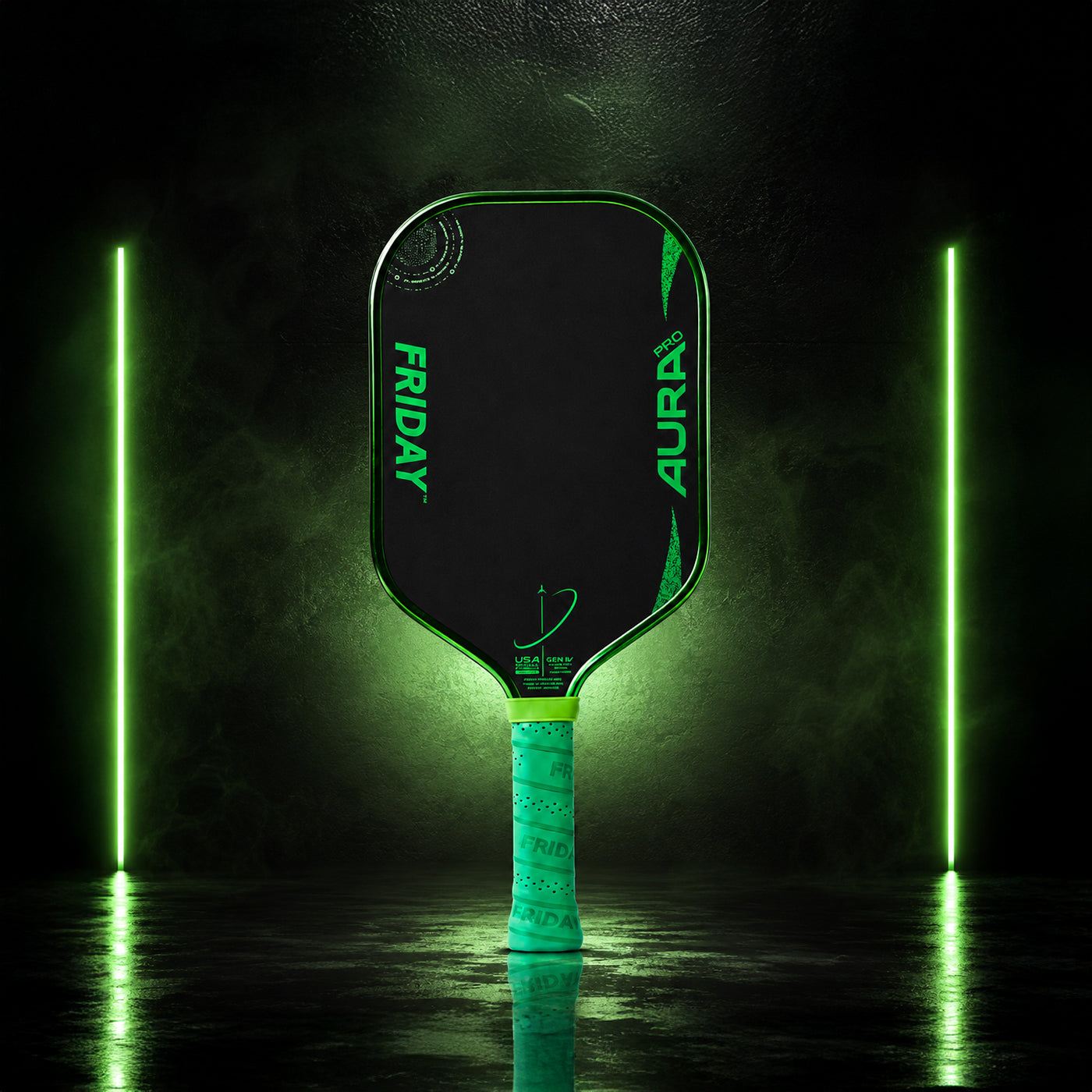 Friday Aura Pro | GEN 4 Power Pickleball Paddle Elongated Metallic
