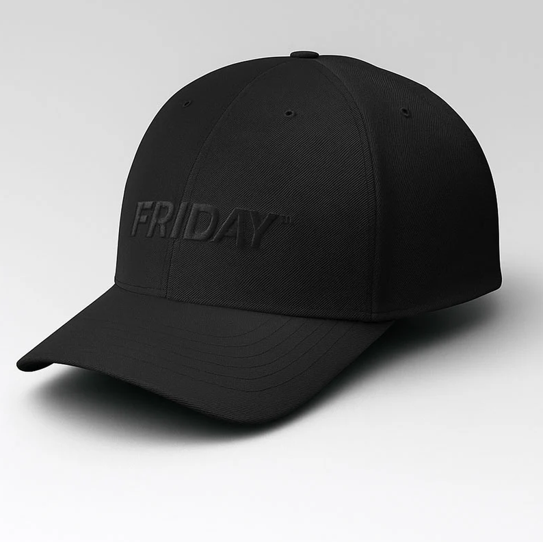 Friday pickleball cap in black